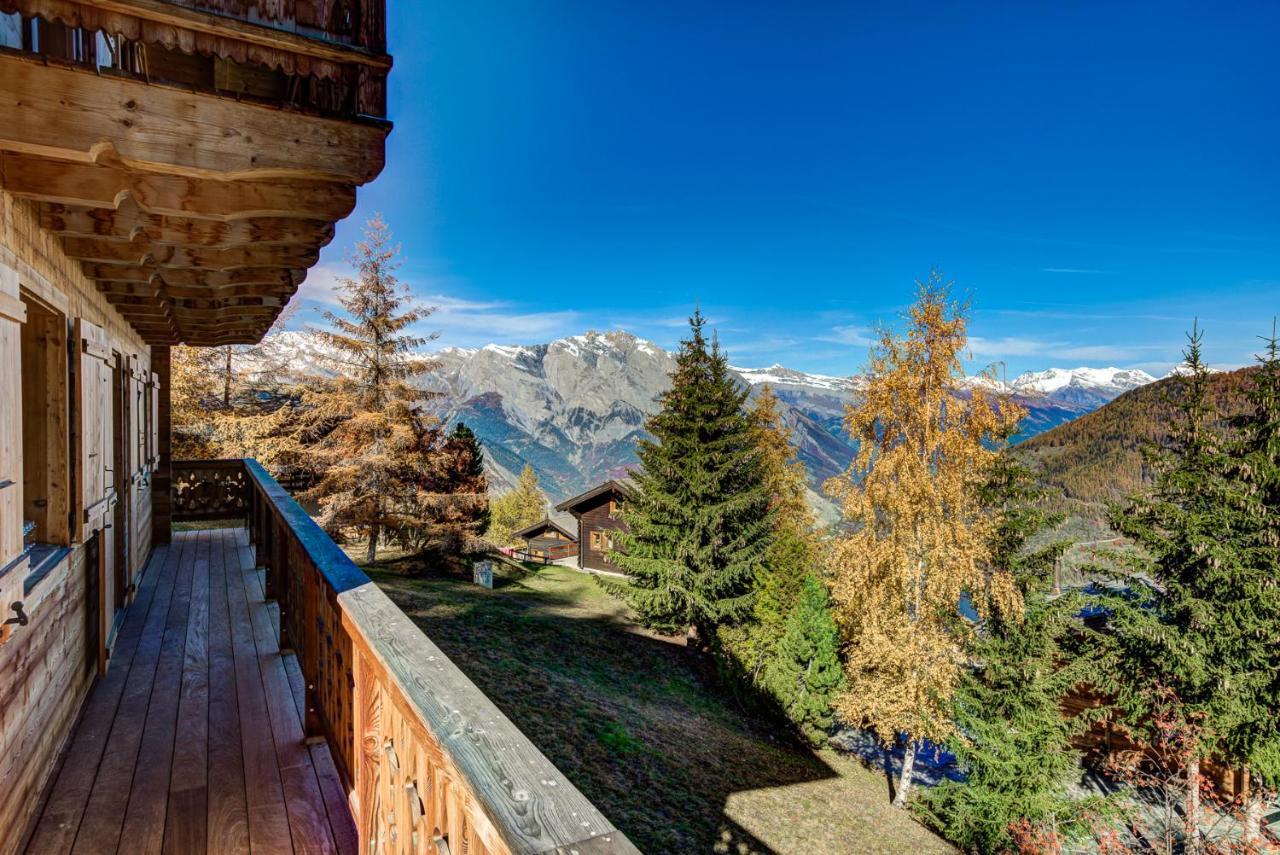 Chalet Le Chapeau La Tzoumaz Exterior photo